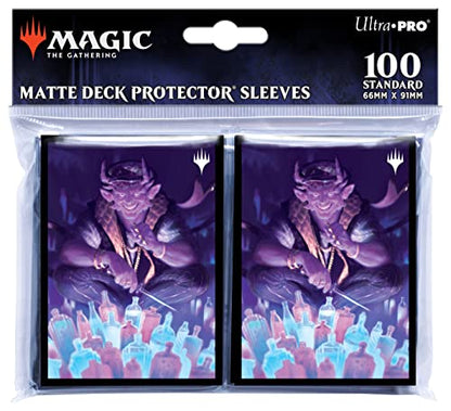 Ultra PRO - Magic: The Gathering - Streets of New Capenna 100ct Card Sleeves (C)- Protect Your Cards with ChromaFusion Technology and Prevent Wear and Tear on Your Collectible Cards