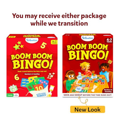 Skillmatics Bingo Preschool Board Game - Numbers & Counting, Fun & Fast Matching Bingo Game, Gifts for Boys & Girls Ages 4 to 7 - style: Numbers & Counting