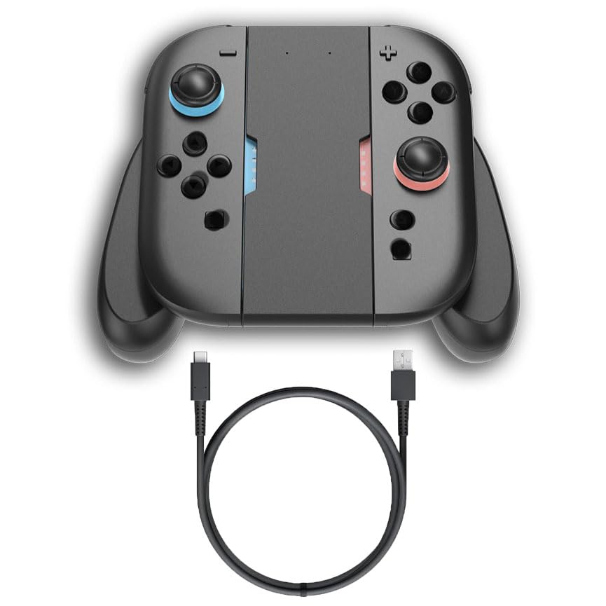 Joy Con Grip for Nintendo Switch 2 with Charging Station, Ergonomic Controller Hand Grip with Enhanced Comfort, Secure & Non-Slip Hold for Switch 2 JoyCons - size: Mag-Charging