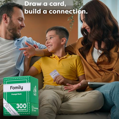 Family Pack | 300 Open-Ended Questions and Conversation Starters | Cards to Ignite Deeper Connections | A Great Gift for Families and Close Friends of All Ages