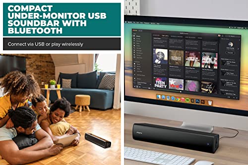 CREATIVE - Stage Air V2 Compact Under Monitor Soundbar, Black
