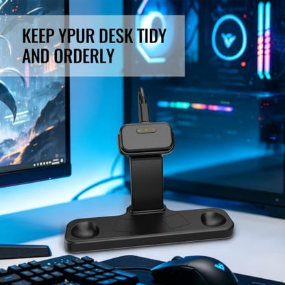 Charging Dock for Steam Controller 2026 – Weighted Vertical Stand with Puck Alignment, Cable Management, and Non-Slip Base