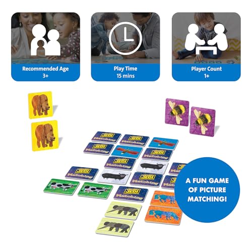 Wonder Forge Eric Carle Matching Game For Boys & Girls Age 3 To 5 - A Fun & Fast Animal Memory Game - style: Eric Carle