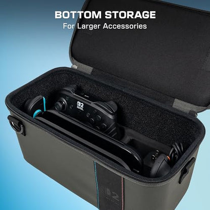 Turtle Beach PlayTrek Hard Shell 2-in-1 Travel Case, Nintendo Switch 2 | Licensed for Switch 2, Lite, OLED, Carrying Case, 12 Game Card Holder, Cover, Accessory Storage, Protection, Charcoal Black - style: 2-in-1