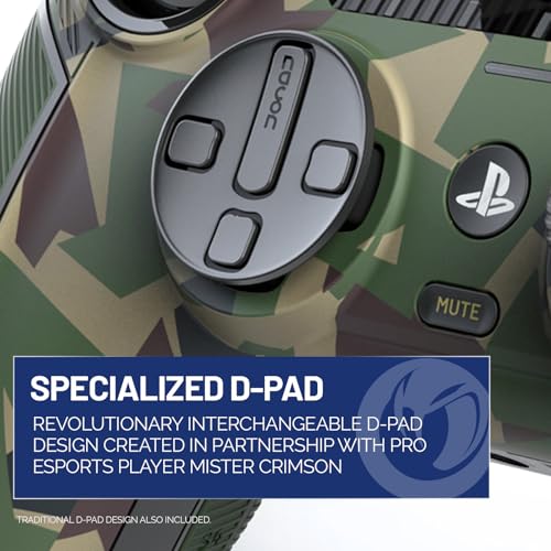 Nacon Revolution 5 Pro Officially Licensed PlayStation Wireless Controller | For PS5 / PS4 / PC - Hall Effect Joysticks and Triggers, Trigger Stops, Mappable Buttons, 8-way and 4-Way D-pad - Field Camo - color: Field Camo