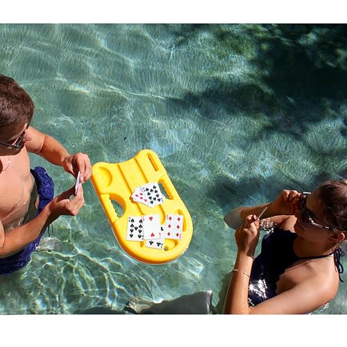 LotFancy Playing Cards, 100% Plastic, Waterproof - 2 Decks of Cards with Plastic Cases, Poker Size Standard Index, for Magic Props, Pool Beach Water Card Games - style: Navy Blue Back Standard Index