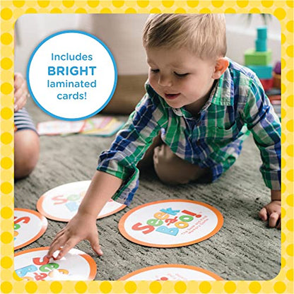 MindWare Seek-a-Boo Seek and Find Memory Game and Toddler Flash Cards Matching Game | Seek-and-find memory game for toddlers—flip and match picture cards to build memory, vocabulary and focus, ages 2+