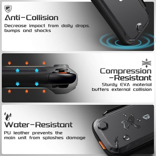 Slim Switch 2 Carrying Case, Protective Hard Shell Case with 12 Game Card Slots, Portable Lightweight Travel Case for Switch 2 with Military-Grade Protection, Soft Inner Screen Cover, Tactical Style