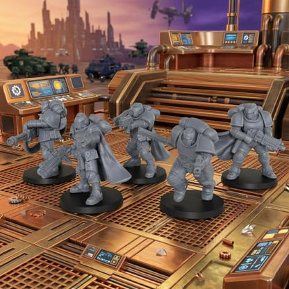 Sci-Fi Miniatures 28mm- Minis Figurine for Tabletop RPG Game- AS1021 | Fantasy Minis Unpainted for TTRPG Role Playing Game- Vanguard Warriors