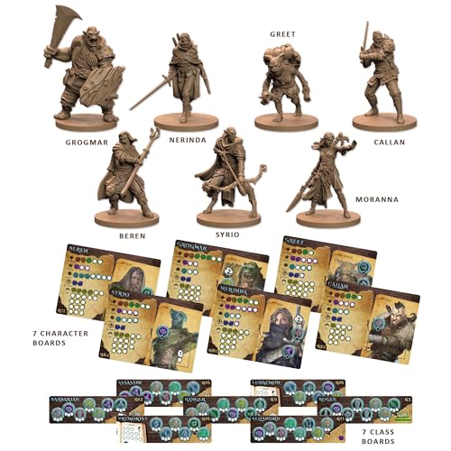 Maladum Dungeons of Enveron Starter Set - Fantasy Dungeon Crawler Game Immersive Terrain Solo, Co-op and Adversarial Play