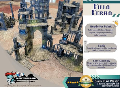Imperialis Headquarters: Gothic Sci-Fi Terrain for 28mm Wargames, RPGs & Miniature Battles – Modular Cathedral for Immersive Tabletop Play