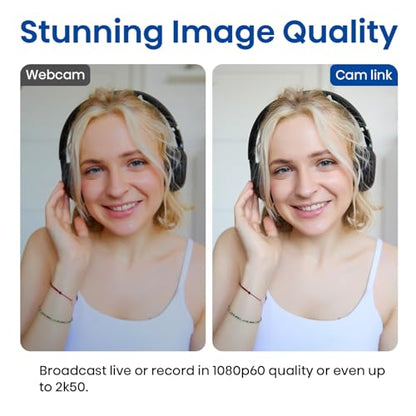 Cam Link 4K USB Capture Card – HDMI to USB 3.0, Plug-and-Play for Microscopes, DSLR, Electronics Repair & Precision Work, Live Streaming & OBS/Zoom, Windows/Mac