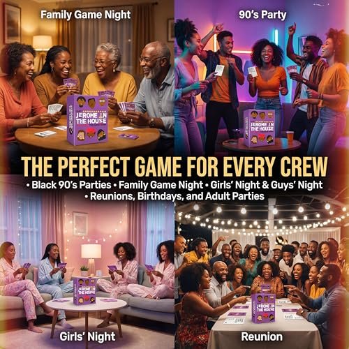 Jerome in The House Family Martin Trivia Party Card Game from The 90's TV Show If You Know The Saying This is for You Fun Game for Everyone Great at Black 90's Parties Game Night Fun (Family) - color: Family