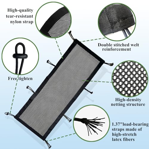 Under Desk Cable Management Net, Heavy-Duty Mesh Desk Wire Organizer, Large Capacity Under Desk Cord net for Home Office & Gaming Setup, Adjustable & Sturdy Cable Management net
