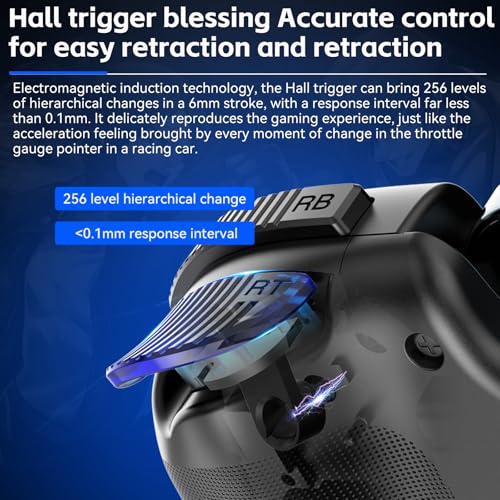 Megadream Mobile Gaming Controller for iPhone/Android - iPad/Tablet - Cloud Game - NS-Switch/PS4 - Turn Your Phone into a Gaming Console - PS5/Xbox Remote Play Streaming, Call of Duty & More, Turbo, Black - color: Black