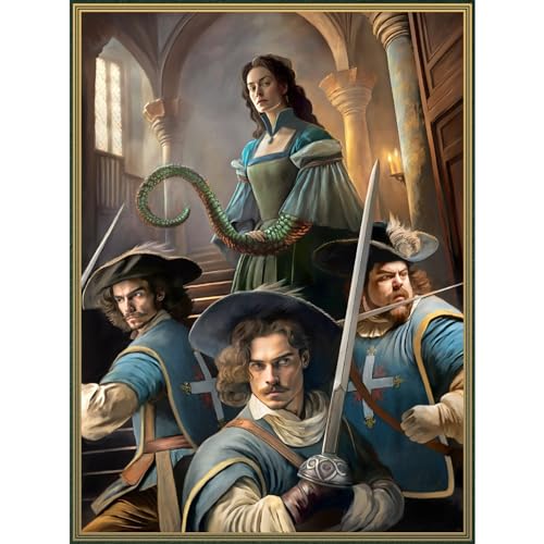 Nightfall Games: Musketeers Vs. Cthulhu - Hardcover RPG Book, Horror Theme, Call of Cthulhu Rules Setting, Tabletop Role Playing Game, 112 pg A5 Book