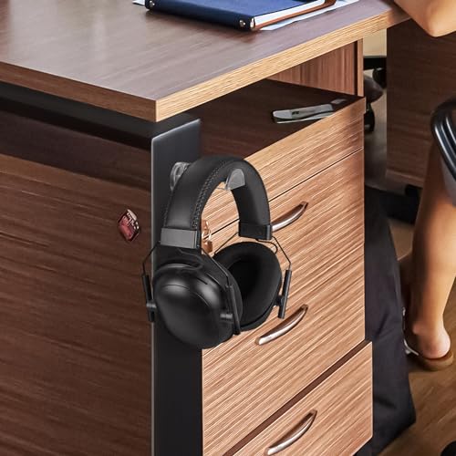 GEEKRIA Acrylic Magnetic Headset Holder, Gaming Headphone Holder for Over-Ear, On-Ear Headphones, Magnetic Headphone Stand for Mounting on Computer Chassis and Metal Surfaces (Clear)