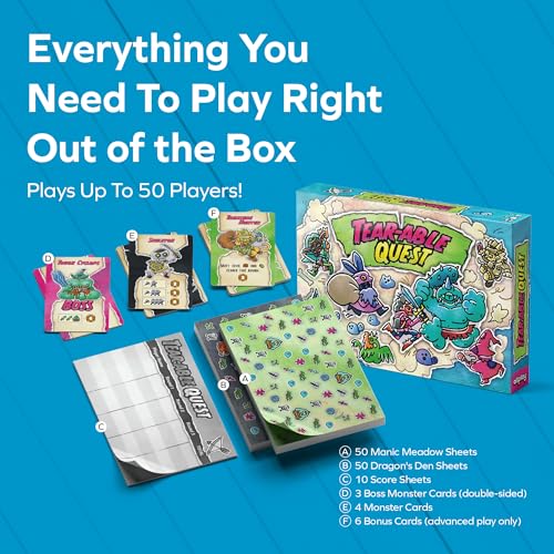 Allplay Tearable Quest Board Game for Adults, Kids, 10 Min, 1-50 Players | Connect Constellations & Build Asteroid Belts with Modular Scoring | Ages 10+ | Solo Mode