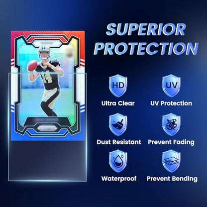 1200ct Clear Card Sleeves for Trading Cards, Baseball Sports Soft Sleeves, Ultra Soft Plastic Card Protector Sleeve for Football, MTG, PKM, Game, Standard Cards - size: 1200 PCS