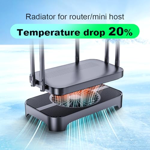 X3-V2 USB Cooling Fan, 18dB Ultra Quiet 140mm USB PC Fan with 3 Speeds Controller, Built-in Cable for Cooling Mini PC, Router, Receiver, Amplifier, DVR, PlayStation, Xbox, Computer Cabinet