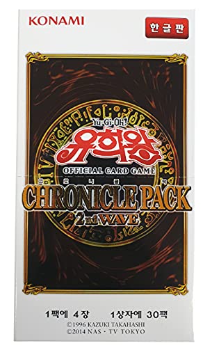 Generic Yugioh Official Cards Chronicle Pack 2nd Wave Booster Box Korean Ver 30 Packs 4 Cards in 1 Pack