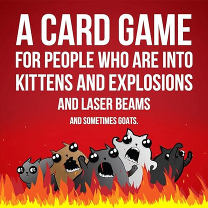 Exploding Kittens Original Edition in Collectible Tin - Fun & Hilarious Card Game for Kids and Adults, Ideal for Party Family Game Night and Party, 56 Cards Included | Draw cards, betray friends, and try not to explode! The quick-to-learn family card game