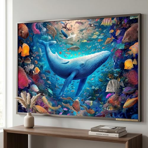 1000 Piece Puzzle for Adults, Guardian of the Ocean Jigsaw Puzzle for Adults, Embossed Texture, Premium Matte Finish, Fun and Challenging for Ocean Lovers - color: Guardian of the Ocean