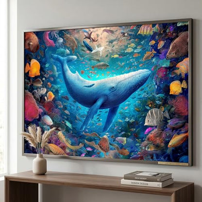 1000 Piece Puzzle for Adults, Guardian of the Ocean Jigsaw Puzzle for Adults, Embossed Texture, Premium Matte Finish, Fun and Challenging for Ocean Lovers - color: Guardian of the Ocean