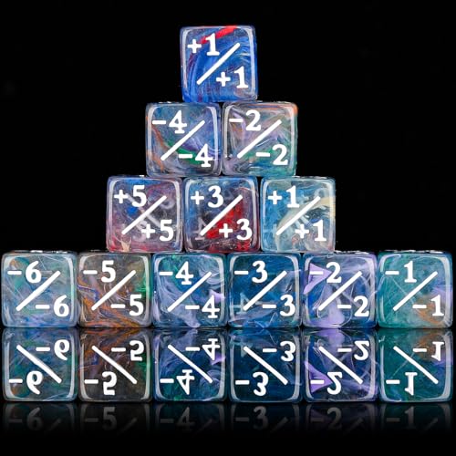 400 Pieces Magic Life Counter Token Dice Compatible with Magic Card Game Accessories CCG Creature Stats 12 Colors