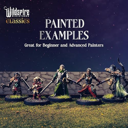 Classic Heroes - Mercenary Band II - 26 Paintable Characters for DND Miniatures Bulk I 28mm Dungeons Dragons D&D Miniatures I DND Minis D&D Figures Dungeons Dragons Figures Pathfinder Compatible