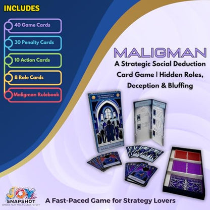 A Strategic Social Deduction Card Game | Hidden Roles, Deception & Bluffing | Kids and Adults Card Game | Exciting Party & Family Game for 4-8 Players, Ages 8+