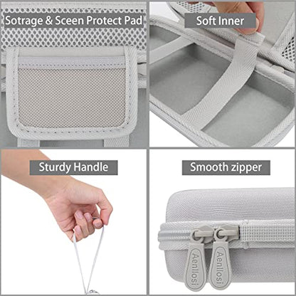 Aenllosi Storage Case for Blaze Evercade EXP/Blaze Evercade EXP-R, White | Hard shell construction, Water-resistant design, Impact-resistant design, Protective case only - style: For Exp/Exp-r Handheld
