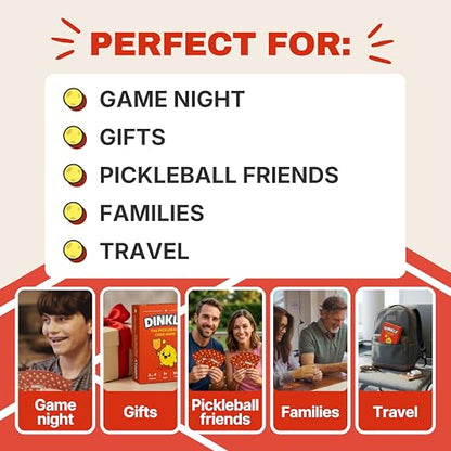 The Pickleball Card Game, Pickleball Gift for Men, Women & Players | Fast-Paced Off-Court Party Game for Game Night, Easy to Learn, 2 or 4 Players, 15-20 Minute Gameplay