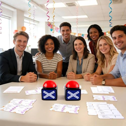 Spring Friendly Feud Game with 2 Answer Buzzers, Fun Family Spring Party Games for Adults Teens Feud Card Trivia Quiz Activities for Holiday Party Family Office Group Team Building - style: Spring