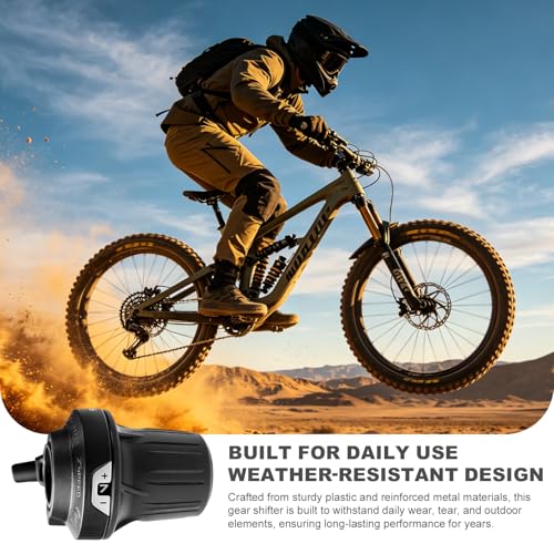 7 Speed Bike Shifter, SL-RV200-7 Speed Shifter Lever Bicycle Twist Grip Thumb Gear Shifter for MTB Folding Mountain Bike - size: RV200-7R