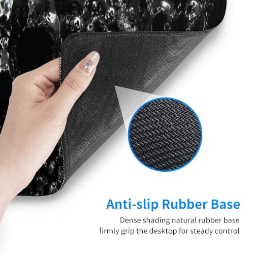 Skull Mouse Pad XL Large Mousepad Non Slip Rubber Base Desk Mat for Laptop Computer Gaming 31.5" X 12" - color: Skull