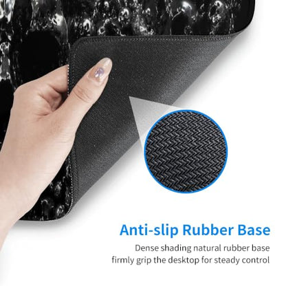 Skull Mouse Pad XL Large Mousepad Non Slip Rubber Base Desk Mat for Laptop Computer Gaming 31.5" X 12" - color: Skull