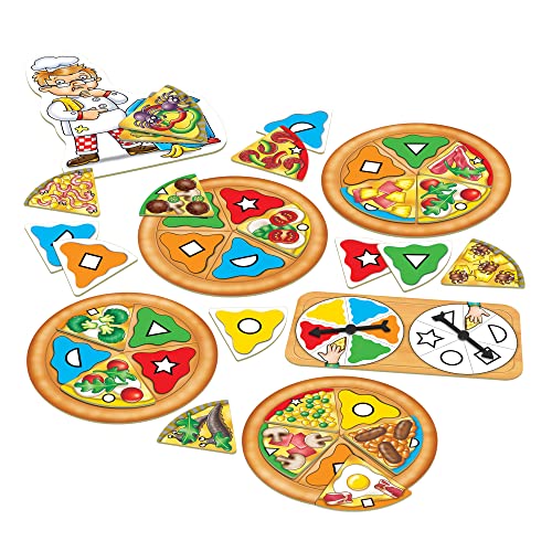 ORCHARD TOYS Moose Games, Pizza! Game. Match Colors and Shapes to Make a Perfect Pizza. for Ages 3-7 and 2-4 Players - style: Pizza, Pizza!