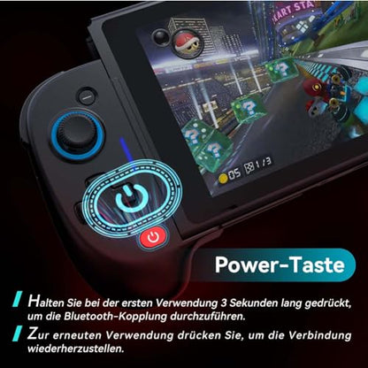 ShanWan Mobile Game Controller, Suitable for iPhone/Android/Switch/Switch OLED, Hall Effect Joystick, Turning your Phone into a Game Console to play Xbox, PlayStation, Call of Duty Roblox、Fortnite - size: Switch and iPhone/Android
