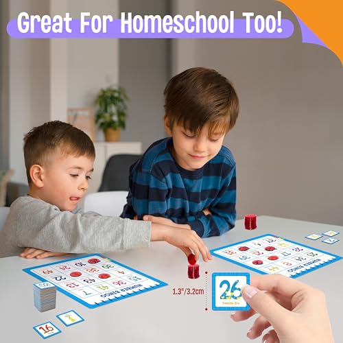 Family Bingo Game, Alphabet Animal Sight Word and Number Bingo Board Game, Counting and Matching Skills Classic Educational Game for Kindergarten and Preschool Kids, Perfect for Home and Classroom - style: Family Bingo Game