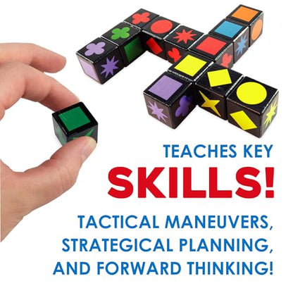 MindWare Qwirkle Cubes | A fast, replayable tile game. Includes 90 wooden cubes. - style: Qwirkle Cubes