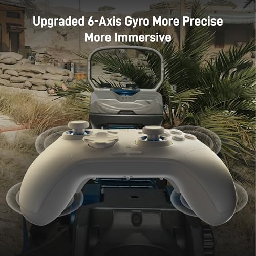 FLYDIGI Direwolf 4 PC Controller Forceflex Joystick Forceswitch Triggers | 1000Hz Report Rate, Grip Vibration, 2 Extra Customizable Bottons, 6-Axis Gyro, 800mAh Battery