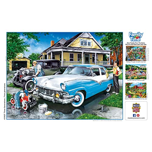 MasterPieces 400 Piece Jigsaw Puzzle for Adults, Family, Or Youth - Three Generations - 18"x24" - style: Three Generations