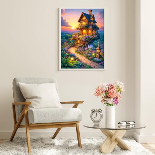 Puzzles for Adults 1000 Pieces, Jigsaw Puzzle for Adults, Fun Challenging Puzzle, Fairytale Tree House Puzzles, Interlock Perfectly No Dust, Gifts for Friends Teacher Father's Day - color: Magic Tree House