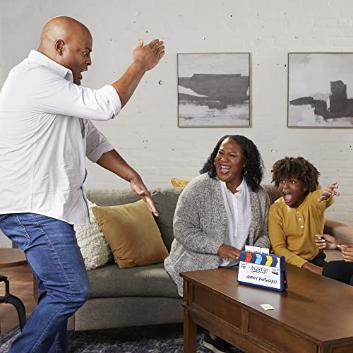 Hasbro Gaming Guesstures Game, Charades Games for 4 or More Players, Includes Customizable Cards and Clapper, Family Party Game for Ages 8 and Up