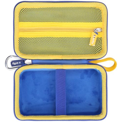 worfty Case for Retroid Pocket Classic/ Retroid Pocket Flip 2 Retro Game Console - Hard Travel Protective Carrying Storage Bag (Blue&Yellow) - color: Blue&Yellow