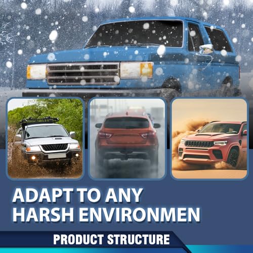 PIT66 Hood Insulation Pad w/ Clips Compatible with Ford F150 F250 F350 Bronco 1987 1988 1989 1990 1991 - style: 1987-1991 Ford F150