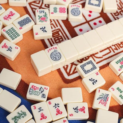 1.2” American Mahjong Tiles, 160 American Mahjong Tiles (Tiles Only, No Dice and Other Accessories) - color: Ivory