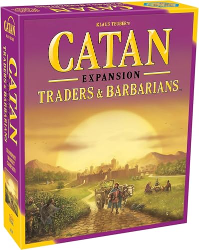 CATAN Traders & Barbarians Board Game Expansion - Customize Your Asmodee CATAN Experience, Strategy Game, Family Game for Kids and Adults, Ages 12+, 3-4 Players, 90 Minute Playtime - style: CATAN Traders & Barbarians