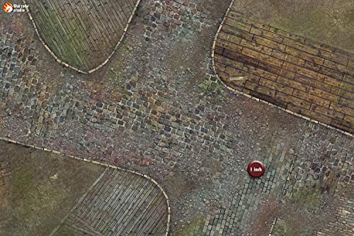 Warzone Studio 3' x 3' Mouse Pad Rubber Battle Mat: Zolotograd + Bag